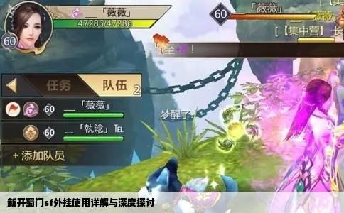 新开蜀门sf外挂使用详解与深度探讨