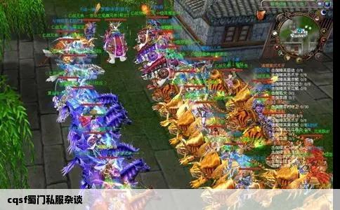 cqsf蜀门私服杂谈