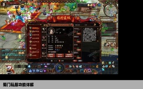蜀门私服功能详解